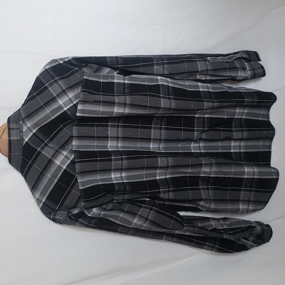 Black & Grey Plaid Shirt - Picture 3 of 3